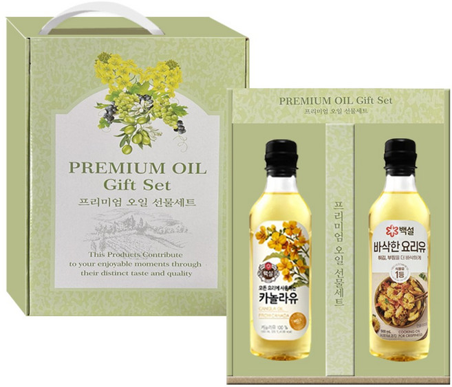 백설 식용유 명절 설 선물세트 카놀라유 요리유, 1세트