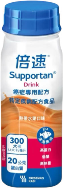 【FRESENIUS KABI 費森尤斯卡比】倍速癌症專用配方 熱帶水果 德國製 台灣公司貨 藥局直營, 1個, 200ml