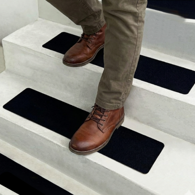 492팩토리 다용도 계단 미끄럼방지 매트, 1개, 블랙