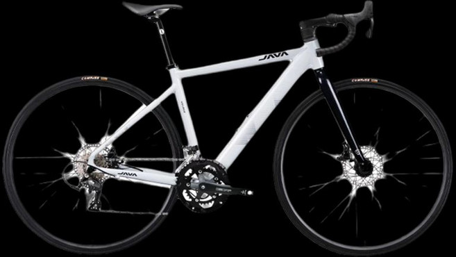 자바 JAVA 벨로체 16단 로드 자전거 입문용, S(추천 신장 164-171 cm), 밝은 흰색