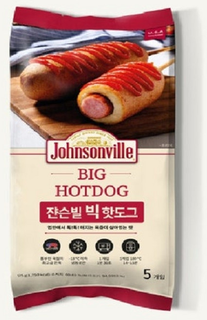 쟌슨빌 빅핫도그 15ea, 5개, 115g