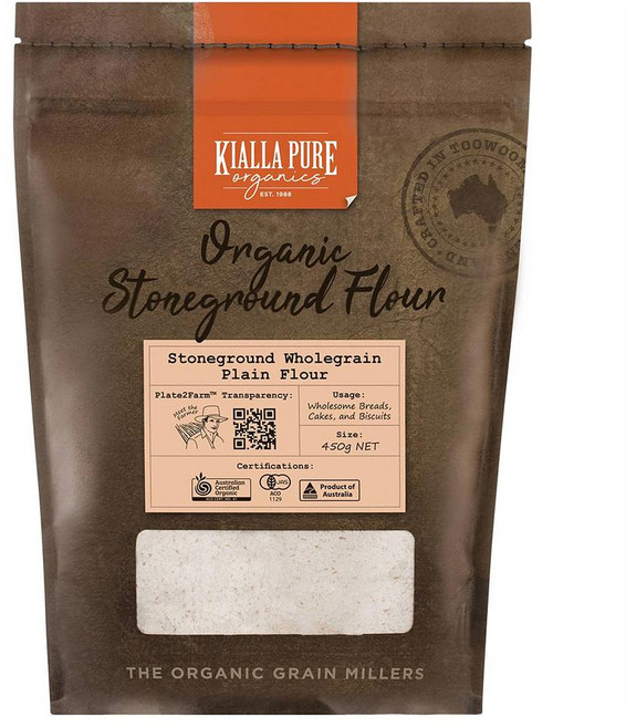 Kialla 키알라 스톤그라운드 홀그레인 플레인 플로어, 450g, 2개