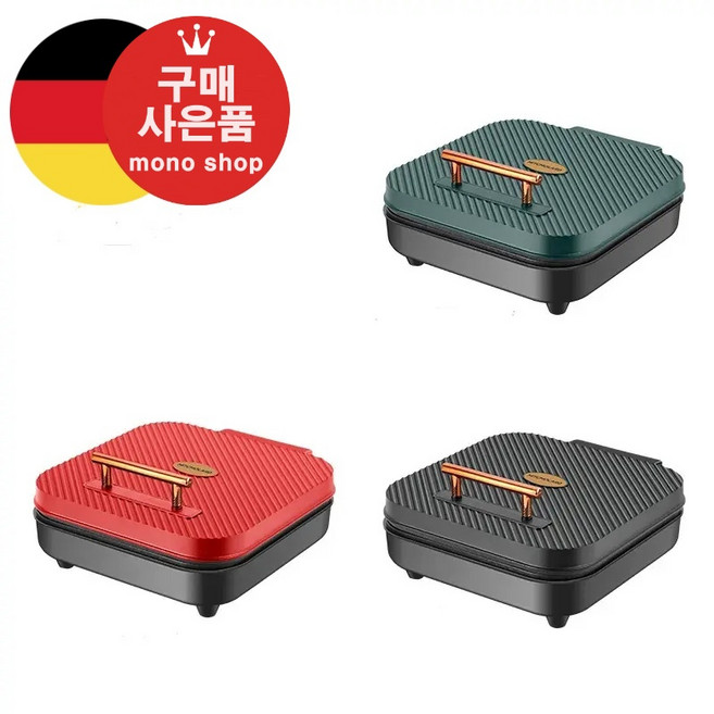 mono 독일기술 대형 양면팬 NEW신형 구이 생선 바베큐 논스틱 전기그릴 후라이팬[무료 사은품 증정], mono-0410(블랙)