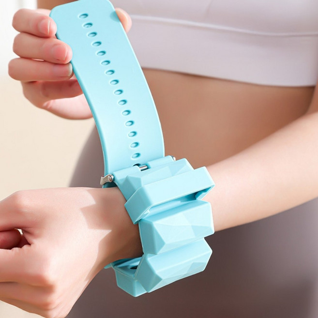 바디숨 손목 중량밴드 스포츠 헬스 웨이트 홈트 체력증진 근력 운동, 500g, 블루, 1개