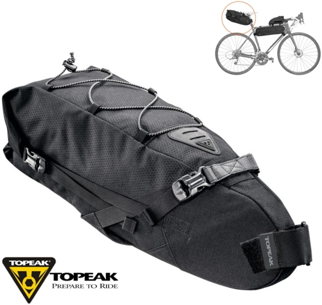 토픽 BACKLOADER 10L 자전거 가방, 블랙, 1개