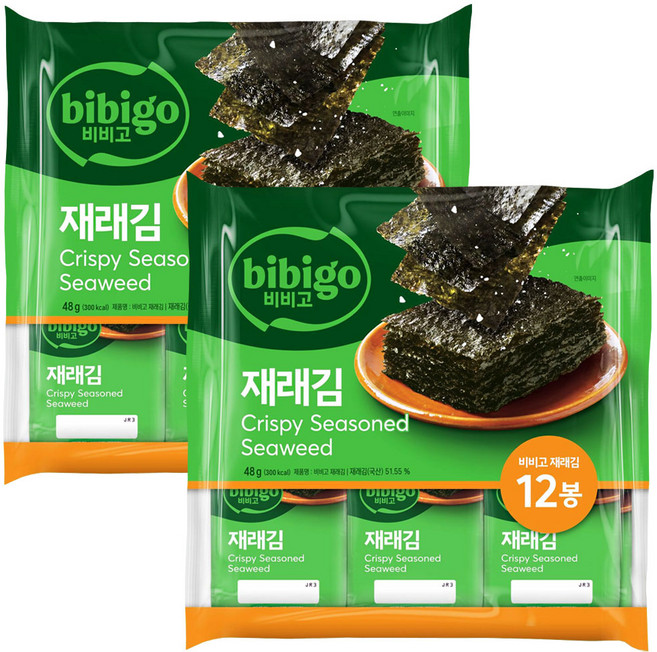 CJ명가 씨제이 재래김, 48g, 2개