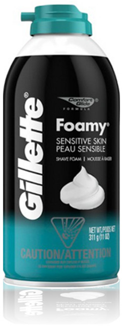 질레트 쉐이빙폼 센스티브 311g 2개 면도크림 거품 쉐이빙크림