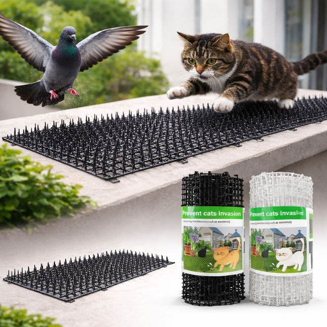 길고양이퇴치 비둘기 퇴치망 방충망 에어컨 베란다 실외기 새쫓기 야생동물 2m, 1개, 블랙