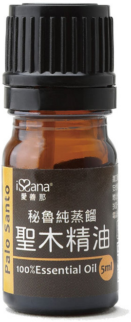 【愛善那】100%純蒸餾祕魯聖木精油, 1件, 5ml, 聖木精油
