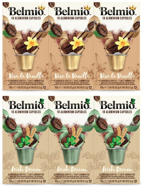 벨미오 캡슐커피 플레이버 60개입 네스프레소 호환, 1개, 10개입