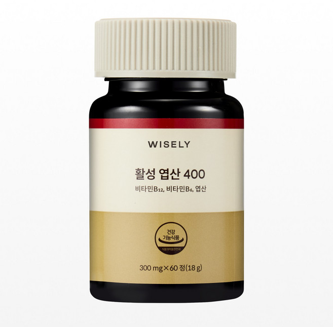와이즐리 혈액건강 특허받은 활성형 엽산, 60정, 1개