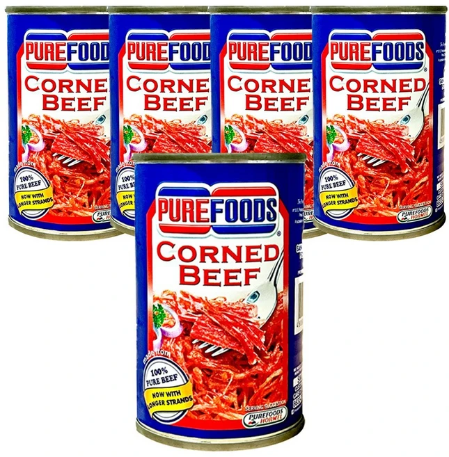 소고기통조림 PUREFOODS 콘드비프 150g 210g, 5개 - 쿠팡