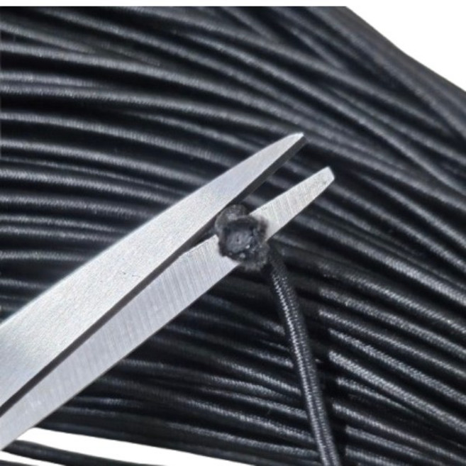 백희네 둥근고무밴드 검정고무줄 3mm 탄성고무줄 스트링고무줄, 1세트, 3mm블랙