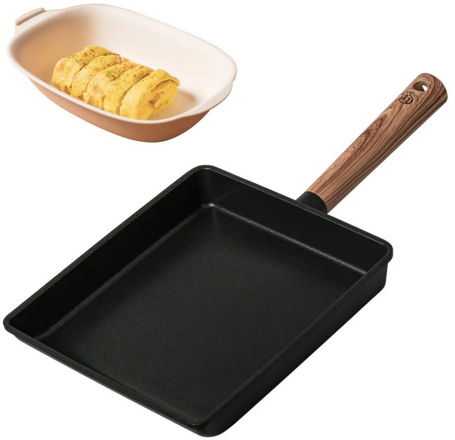 루템 이지롤 인덕션 계란말이팬 (다용도그릇 증정) IH 사각 후라이팬, 1개, 중형 20cm 블랙