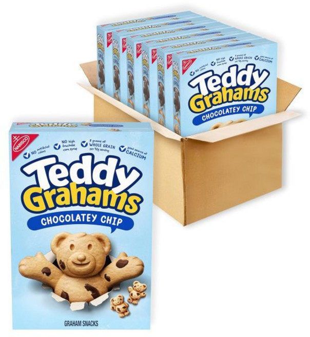 나비스코 테디그레이엄 초코칩 쿠키 과자 280g 6개, 초코칩_280g*6