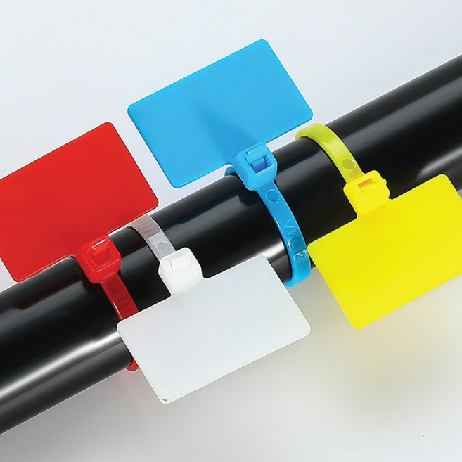 컬러 15cm 네임타이 100EA, 녹색, 1세트