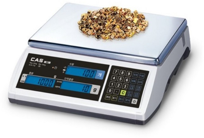 카스 전자저울 EC 6kg 0.5g단위 EC-6 계량 수산 산업 충전 주방 업소 디지털 EC, 1개