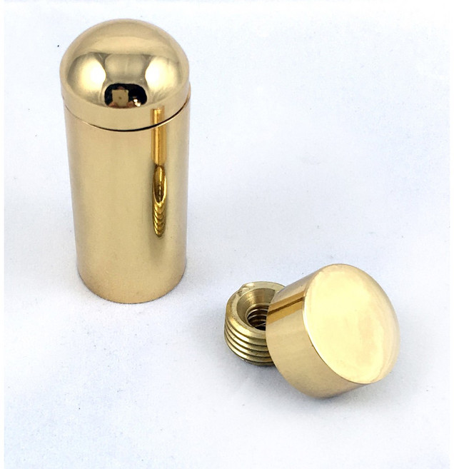 壓克力海報夾配件組（20mm x 50mm），含銅鏡珠及化妝螺絲，適用於廣告海報美化固定, 1個
