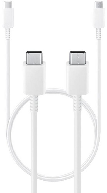 [아하] [1+1] 삼성 정품 PD 최대100W CtoC 45W 초고속충전 데이터통신케이블 스마트폰 갤럭시 태블릿 노트북, 2개, 화이트, 1m