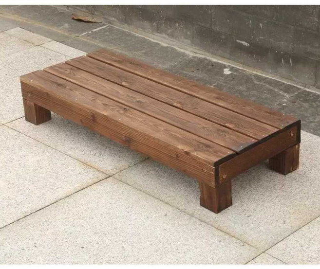 합성데크 방부목 계단 발코니 목재 디딤대 현관 안뜰 발판 스텝 출입문 보관, 1개, 상세페이지 참고