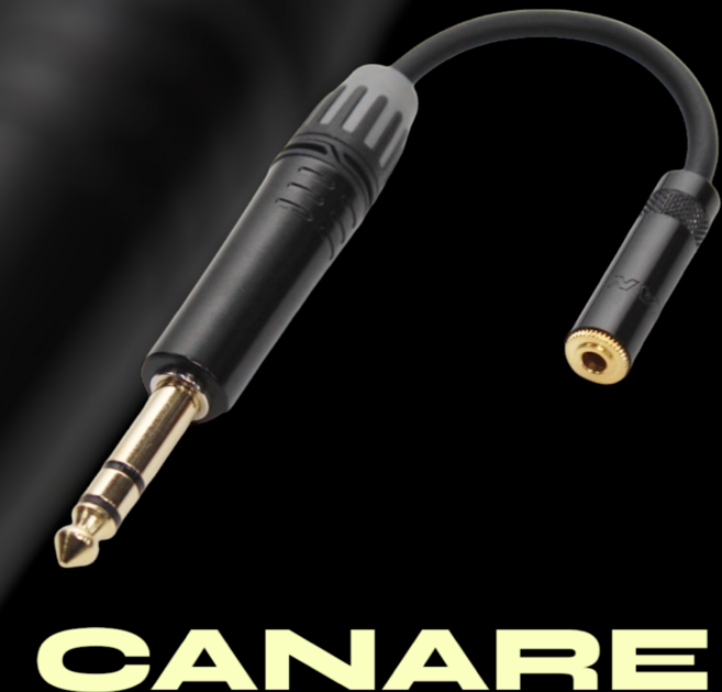 카나레 TRS 스테레오 3.5 to 55 변환케이블 / 3.5mm to 6.3mm 변환잭 총알잭 / 오디오인터페이스 믹서 단자 연결, 1개