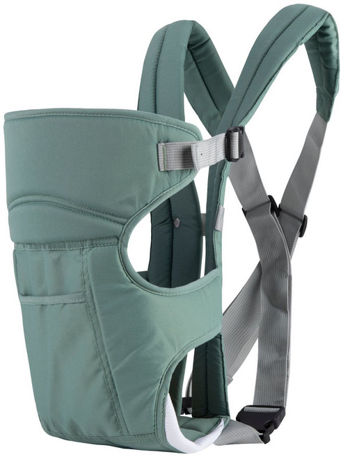 跨境嬰兒揹帶前抱後背式多功能小孩揹帶簡易出行透氣揹小孩背巾, 綠布