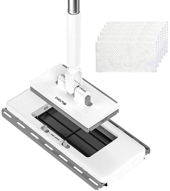 호밍사이 원터치 투헤드 밀대걸레 청소 걸레 극세사 걸레 6매, 1세트