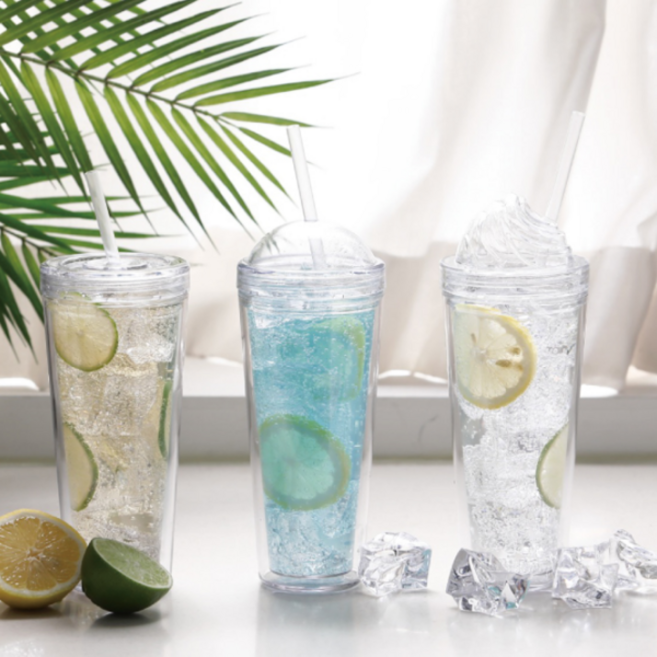 빨대컵 텀블러 국산 아이스 인쇄 슬림 500ml 판촉물 skp*83280uM, 돔, 1개