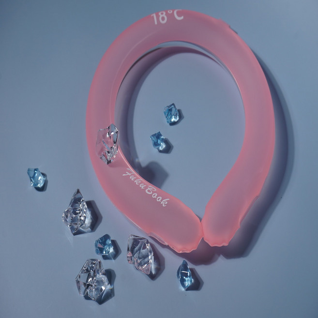 비에스업 쿨스카프 넥쿨러 아이스스카프 아이스넥밴드, 라이트핑크, 1개