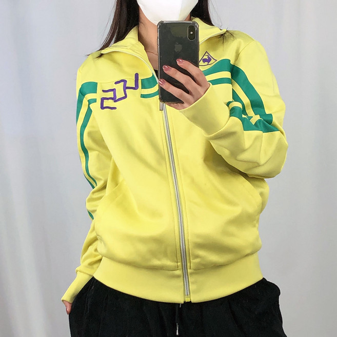 (구제의류)르꼬끄 옐로우 연노랑 트레이닝 져지 M / 빈티지아워 250221