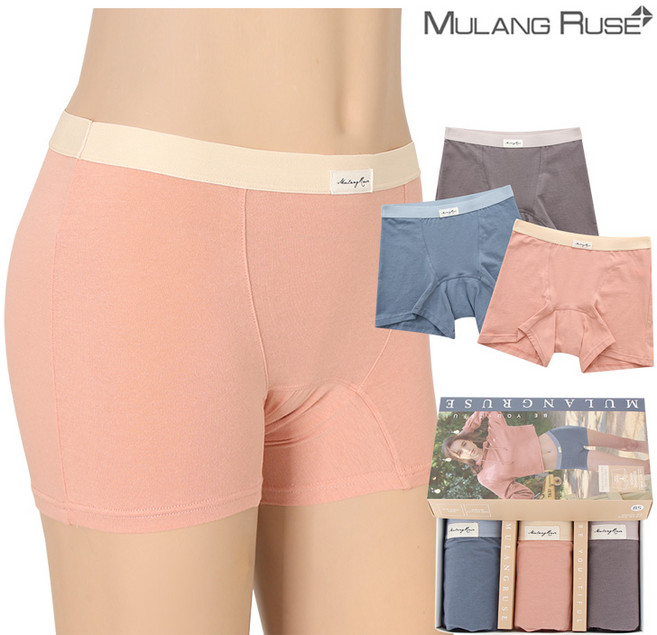 물랑루즈 브리즈 면스판 드로즈 3종 여성용