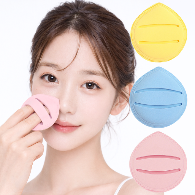 란클 초밀착 말랑쫀득 대왕퍼프 비비드 C.대형쿠션 3P