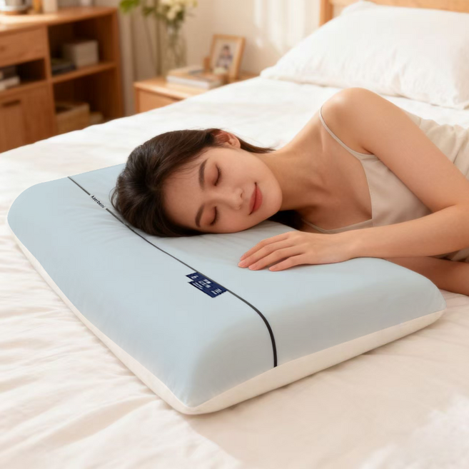 딥슬립 메모리폼 베개, 1개, blue