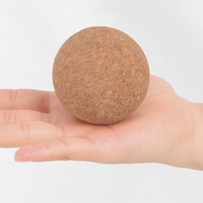 머슬잇 코르크 마사지볼 지압 요가볼, 코르크볼(80mm), 1개