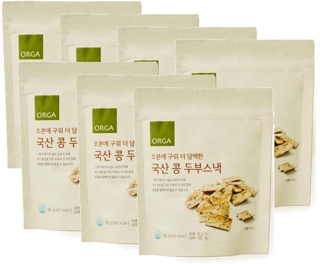 올가 구운 두부스낵, 7개, 65g