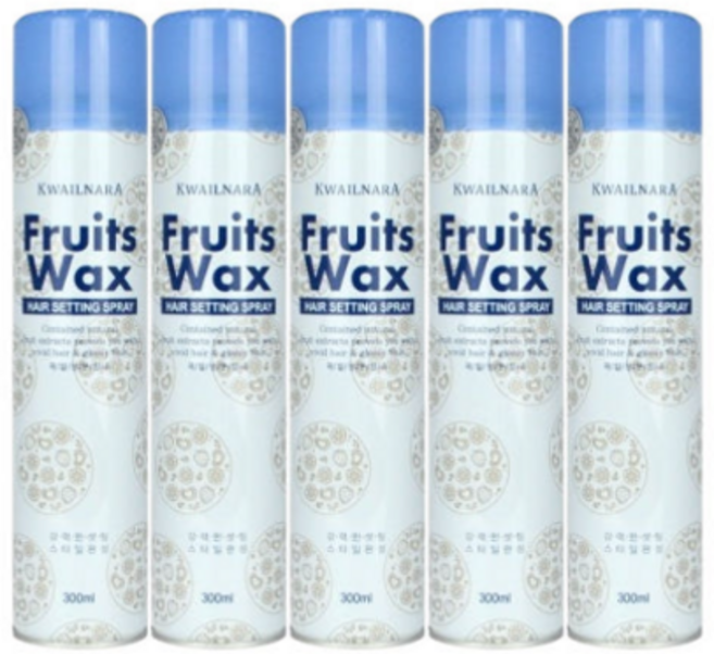 과일나라 후르츠왁스 헤어 셋팅 스프레이 300ml x 5개