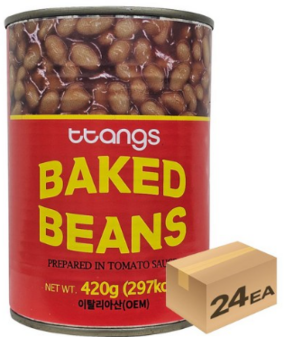썬큐 베이키드빈스 420g 24개 부대찌개 대용량