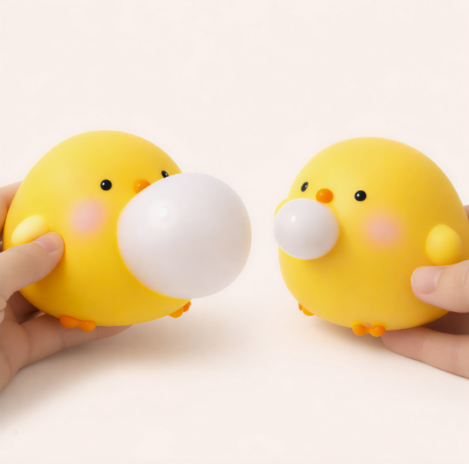 벨리아노 말랑이 병아리 스퀴시 1+1, 2개, 26g, 옐로우