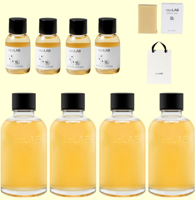 세포랩 바이오제닉 에센스 155ml x 4 + 30ml x 4 + 화이트트러플 비건솝 x 1 + 선물가방, 1세트, 생활집사선물가방