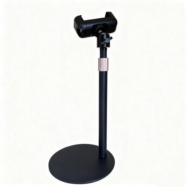 삼각대 방송용 거치대 PC 웹캠용 카메라 라이브 자바라, + 1 4 짐벌 + 1 4 높이 휴대폰 클램프, 기본 모델명/품번