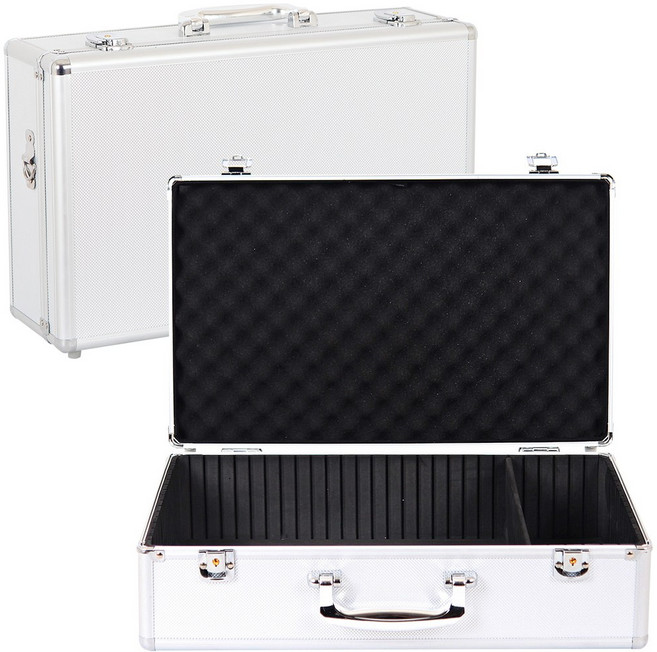 가방몰 2종 다용도 알루미늄케이스 공구가방 하드케이스 칸막이가방 ADD031 (엠보 민자), 엠보케이스, 1개