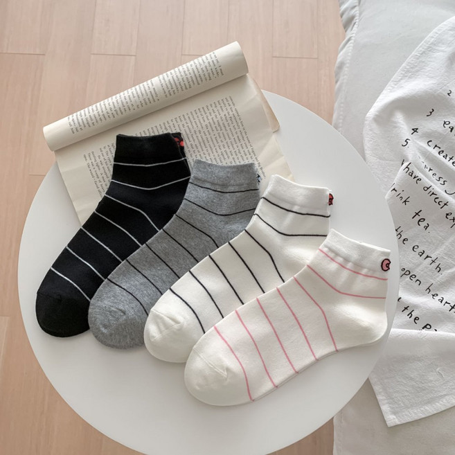 와이와이 여성 양말 4종 세트 WZ346