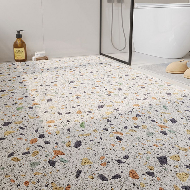 위클리빙 미끄럼방지 욕실매트 배수 통기 물세척, 1개, Still Light