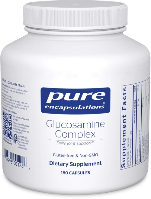 퓨어 인캡슐레이션 글루코사민 복합체 | 망간을 포함한 식이 Pure Encapsulations Glucosamine Complex | Dietary Supplement Carti, 180개(1팩), 1개 - 쿠팡