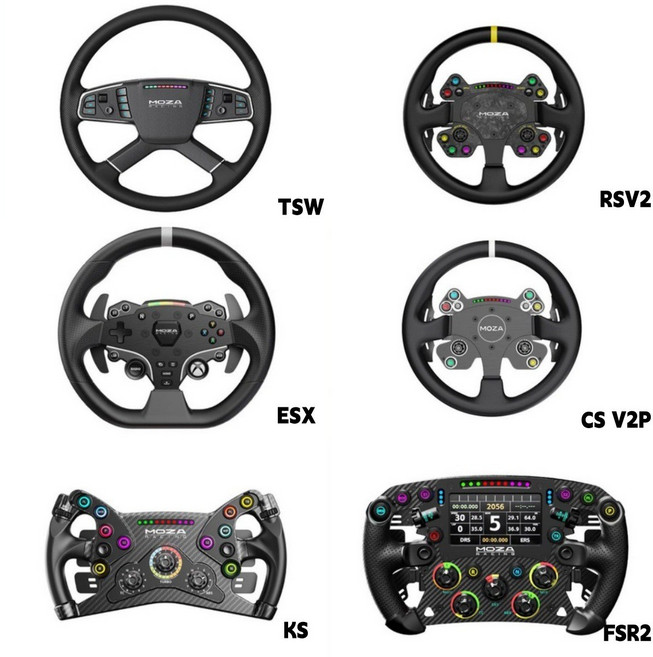 MOZA 시뮬레이터 레이싱 훨 게임핸들 레이싱 휠 TSW/CS/RS/KS/FSR2/ESX 트루펙트신상, 레이싱훨ESX버전(XBOX적용)