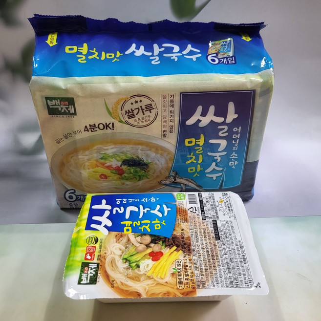 백제 멸치맛 쌀국수 멀티팩 92g(6EA)x6개, 92g, 6개