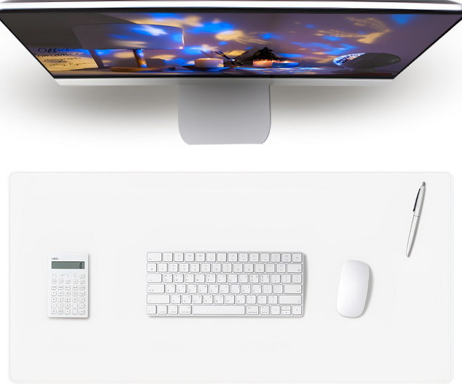 레토 가죽 마우스 장패드 800 x 400 mm LMP002XLC, 1개, 화이트