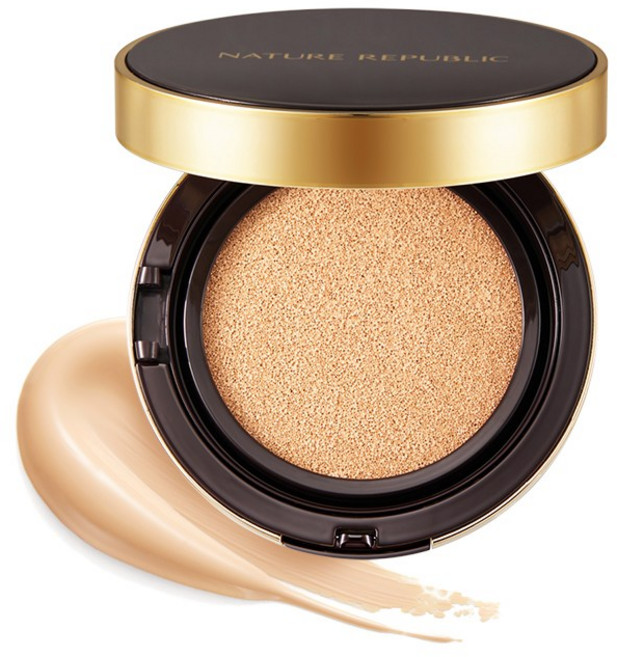 네이처리퍼블릭 진생앰플쿠션 N21 라이트 베이지SPF50+ PA+++, 1개, N21 라이트 베이지