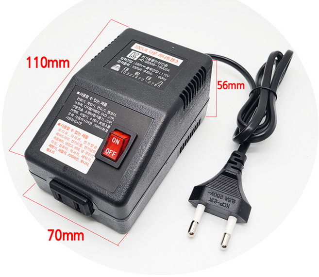변압기 100W 다운트랜스 220V-110V 다운 변압기 강압기, 1개