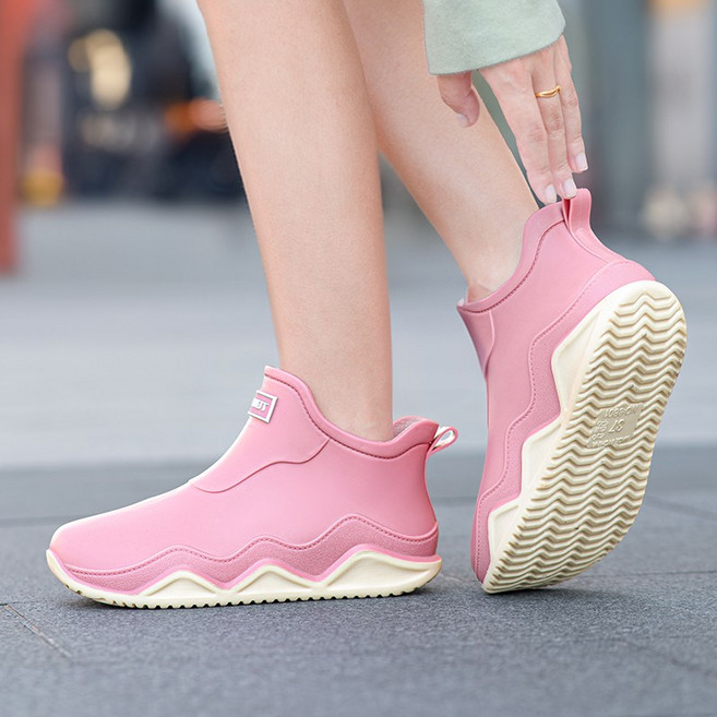 YANGTA 커플 패션 숏 데일리 방수 장마 가벼운 미끄럼방지 레인부츠